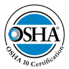 Our company is certified by OSHA 10 | Touch Everything